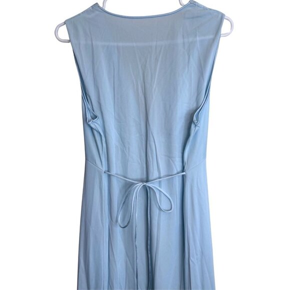 Henson Kickernick Sky Blue Vintage Nylon Tricot Lingerie Gown - Size Small - Picture 5 of 6